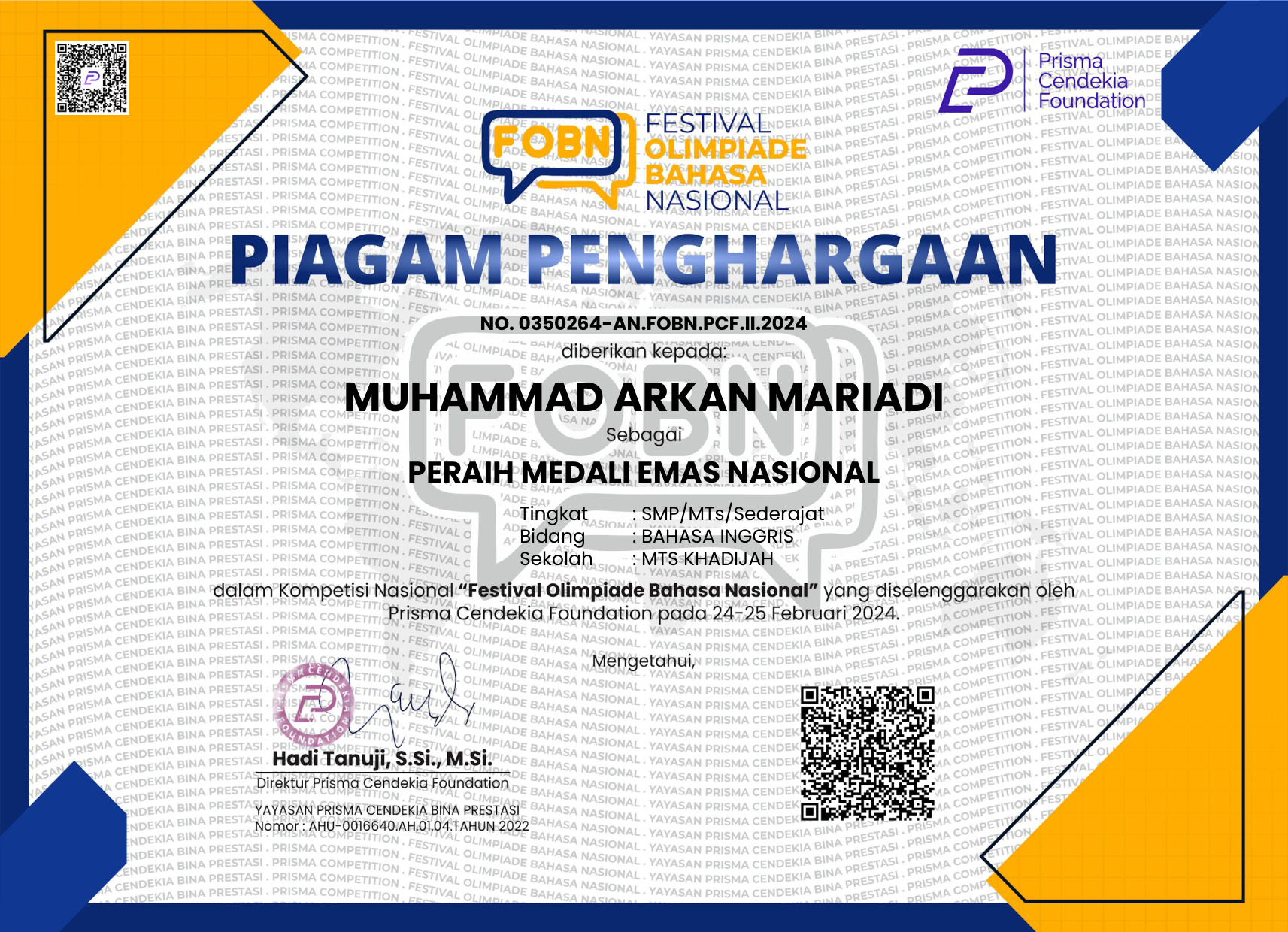 National Language Olympiad Festival (FOBN)