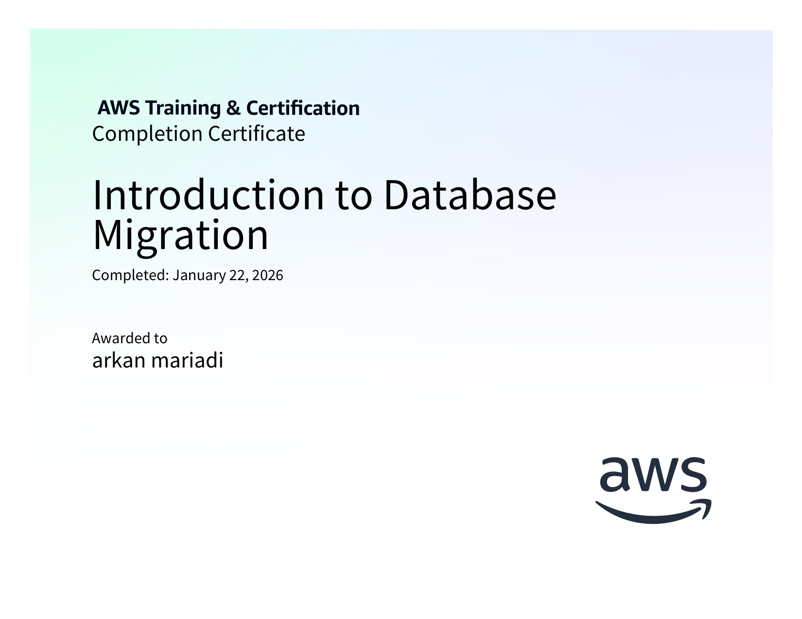 Introduction to Database Migration